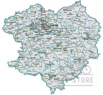 Карта "Харьковская область"